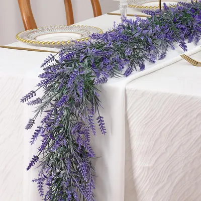 Immagine prodotto di Elzusha - Fiori di lavanda artificiali, confezione da 2 pezzi, ideali per la decorazione