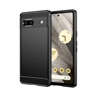 Produktbild von Carbon Case für Motorola Moto G53 flexible Silikon-Carbon-Hülle schwarz