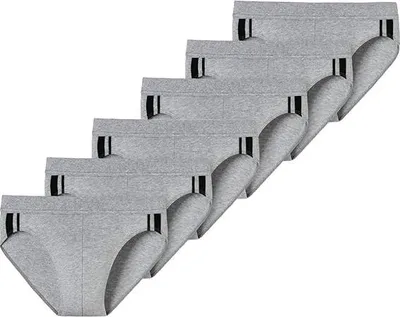 Produktbild von Schiesser Herren 6PACK Rio-Slip grau-mel. 4 (6 er Pack)