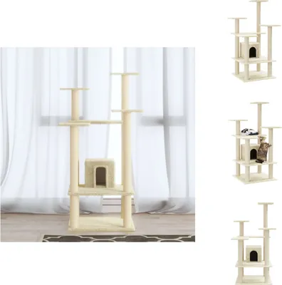 Obrázek produktu pro vidaXL Škrabadlo se sisalovými škrabadly krémové 110 cm - Škrabadla