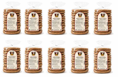 Produktbild von La Cuoca Pugliese - Freselle Integrali Vollkorn Zwiebackscheiben aus Weizenmehl - knusprige Spezialität aus Apulien 500 g