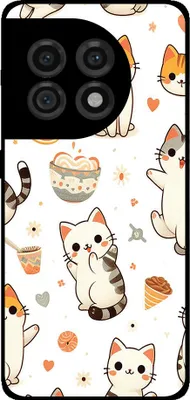 Produktbild von Smartphonica Telefon Fall geeignet für OnePlus 11 mit Katze drucken - TPU zurück Abdeckung Fall Katze Design