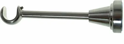 Produktbild von Träger 16 mm Gardinenstange Edelstahl look 1-lauf oder 2-lauf oder Verlängerung wählbar H14 H24 D24 BASIT