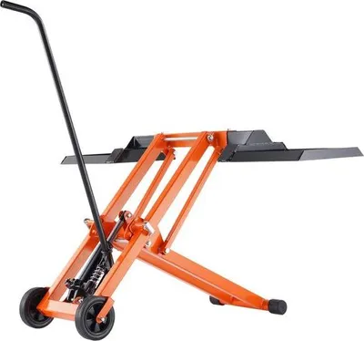 Zdjęcie produktu dla Podnośnik do kosiarek, napęd hydrauliczny, regulowana rama, hydrauliczny 500LBS
