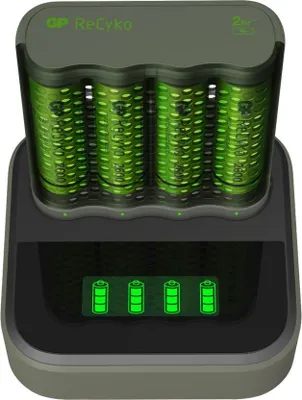 Immagine prodotto di Caricabatterie GP Speed M452 + D451 4xAA 2600mAh