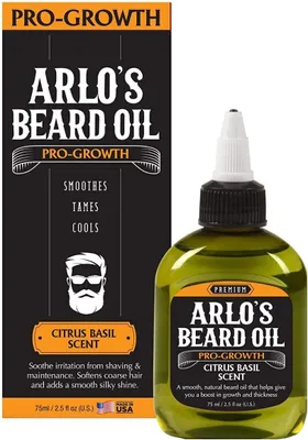 Produktbild von Arlo's Beard Oil Pro-Growth Cutrus Basil 75ml.