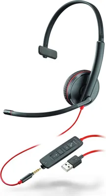Immagine prodotto di Plantronics Blackwire 3215 Cuffie a Padiglione Auricolare Nero
