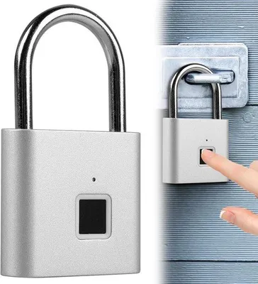 Immagine prodotto di Lucchetto con impronta digitale impermeabile – Ricaricabile tramite USB, per palestra e bagagli