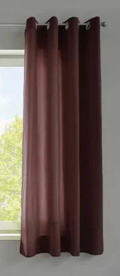 Produktbild von 1er Set Vorhänge Schal Ösen »Berlin« HxB 175x140 cm Braun Blickdicht Microsatin Lichtdurchlässig Uni Matt 20405N