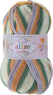 Produktbild von 100g Baby-Strickgarn ALIZE Baby Best Batik, Antipilling, Babywolle, Farbwahl