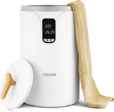 Obrázek produktu pro VEVOR ohřívač ručníků, ohřívač ručníků 20 l s LED displejem a nastavením (časovač a teplota) a bezpečnostním zámkem, ohřívač ručníků do koupelny, prádelny, na ohřívání přikrývek, pyžam