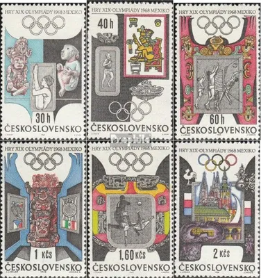 Produktbild von Briefmarken Tschechoslowakei 1968 Mi 1781-1786 (kompl.Ausg.) postfrisch Sommerspiele