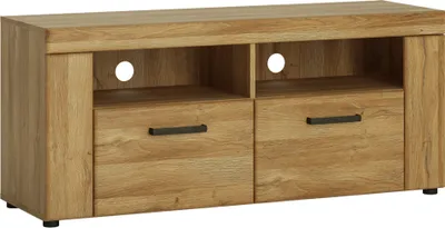 Produktbild von Wohnzimmer TV Lowboard in Grandson Eiche Nb. CARIATI-129, B/H/T ca. 127,6/55,8/40,9 cm
