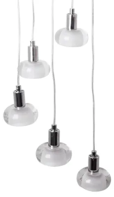 Produktbild von Pendellampe, Metall, Glas Höhe 120 cm