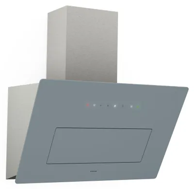 Image de Klarstein SleekAir Hotte Aspirante - Hotte Décorative 60 cm, Débit 686 m³/h, CEE A++, Éclairage LED 2700-6500K, Tactile, Inox, Double Ventilation, Silencieuse 67 dB