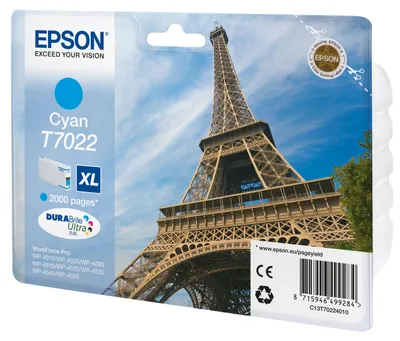 Image de Tinte fr EPSON WorkForcePro 4000/4500, cyan, XL