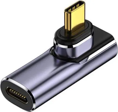 Produktbild von INF Magnetischer USB-C Adapter, abgewinkelt, 100W PD, 40Gbps Daten