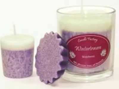 Produktbild von Party Light Duftkerze von Candle Factory im Glas und tollen Farben und Düften : Wintertraum Duft Party Light: Wintertraum