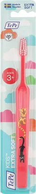 Produktbild von TePe Kids Extra Soft Zahnbürste rot