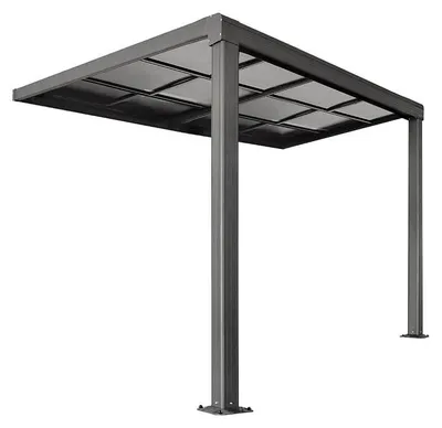 Produktbild von HOME DELUXE - Terrassenüberdachung SOLIS DELUXE - 290 x 295 x 233 / 272 cm - inkl. Schiebedachfunktion - inkl. Hohlkammerplatten, Montagematererial I Pergola Überdachung Terrassendach