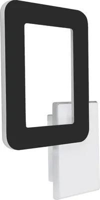 Produktbild von LED Wandlampe Metall 29,5 cm hoch Weiß Schwarz 4200 K neutralweiß 1500 lm Modern