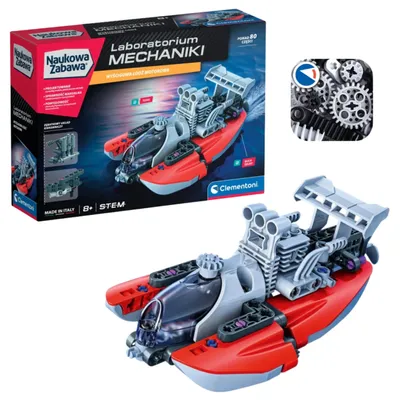 Produktbild von Scientific Fun Mechanics Laboratory Racing Motorboot Clementoni 50247