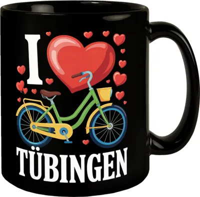 Produktbild von I love Tübingen Fahrrad Tasse