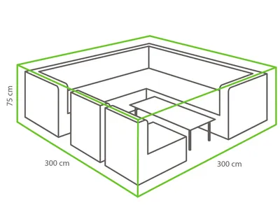 Produktbild von Lounge-Set Schutzhülle 300 x 300 x 75 cm