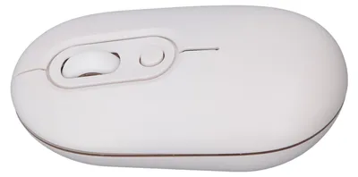 Obrázek produktu pro Bezdrátová myš Bluetooth 2,4 GHz, přenosná myš s podsvícením a přijímačem, 500 mAh, tiché klikání, 800/1200/1600 DPI, pro notebooky a stolní počítače, bílá