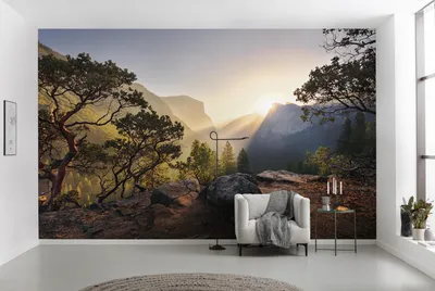 Produktbild von Komar Vlies Fototapete "Yosemites Secret" - Größe: 450 x 280 cm (Breite x Höhe) - 9 Bahnen