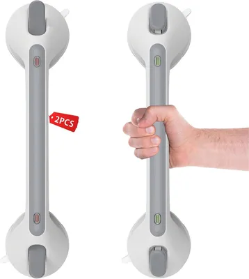 Produktbild von Duschgriff Antirutsch, 2 Stück, 40 cm, mit Saugnapf, für Badezimmer und Toilette