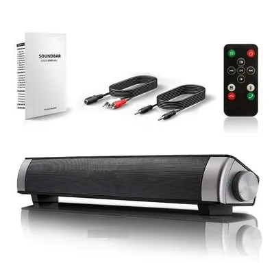 Image de Barre de son Système de haut-parleurs sans fil Subwoofer Bluetooth TV Home Cinéma 3,5mm AUX