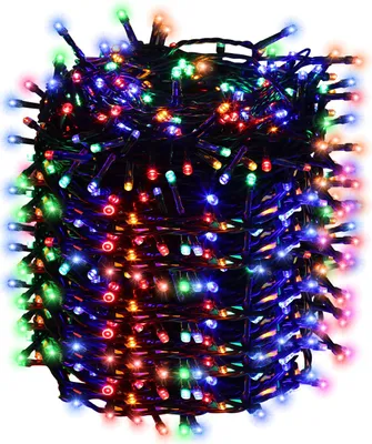 Zdjęcie produktu dla Bettizia LED wróżki 50M 500LEDs IP44 z 8 trybami do pracy w ogrodzie na imprezach bożonarodzeniowych w pomieszczeniach efekt migoczącej gwiazdy dekoracja kolorowa