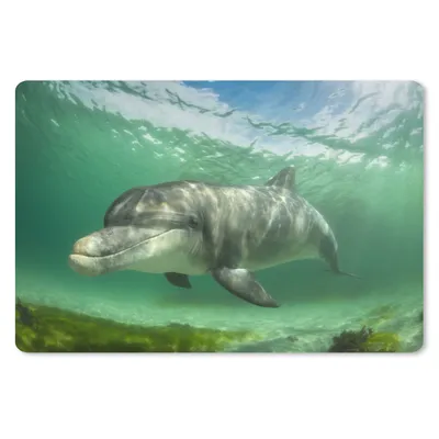 Produktbild von MuchoWow® Mauspad Mousepad Delfin - Tiere - Wasser 27x18 cm - Mousepads - Maus Mat - Pad - Mausunterlage - Büroartikel - Desk Matten