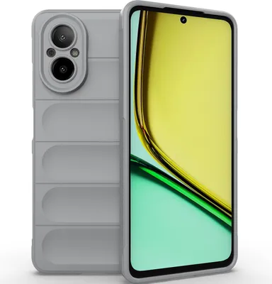Produktbild von Handyhülle für Realme C67 4G Weich TPU Silikon Stossfest Anti-rutsch Hülle Grau