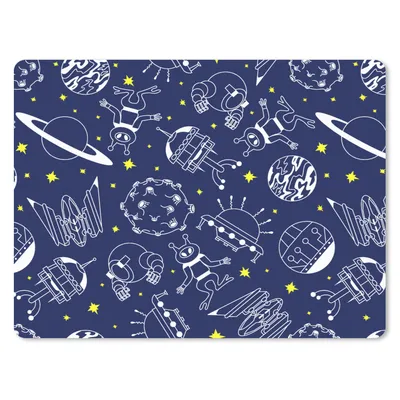Produktbild von MuchoWow® Mauspad Mousepad Weltraum - Sterne - Muster - Planeten 40x30 cm - Mousepads - Maus Mat - Pad - Mausunterlage - Anti Rutsch
