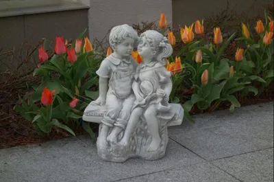 Produktbild von 40cm Deko Skulptur Design Figur Statue Garten Figuren Statuen Skulpturen S101173