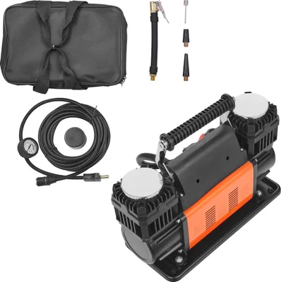 Obrázok produktu pre SucceBuy Vysoko výkonný vzduchový kompresor 10,6 CFM, 30 s rýchle hustenie | Prenosná hustilka pneumatík s dvoma valcami, 12 V 150 PSI terénna vzduchová pumpa s adaptérmi pre nákladné vozidlá, osobné vozidlá, SUV, vozidlá 4 x 4
