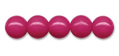 Produktbild von Meyco 120 Holzperlen 6mm in fuchsia schweiß und speichelfest