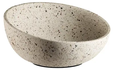 Produktbild von APS 30082 Dekoschale/Obstschale TERRAZZO - Beton, Ø 29,5 cm, Höhe 8,5 / 14,5 cm, 2,5 Liter, Terrazzooptik