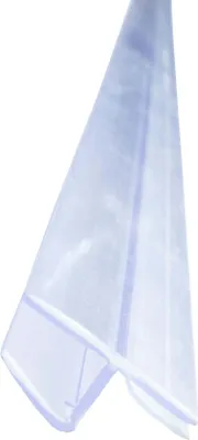 Produktbild von Bagnoxx 2m Duschdichtung, Anschlagdichtung 180 Grad für Duschkabine im Bad, 8mm Glasstärke, transparentes PVC Profil mit Duschlippe, Duschtürdichtung für 2 Glastüren, Abdichtung Dusche