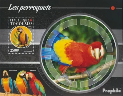 Produktbild von Briefmarken Togo 2015 Mi Block 1155 (kompl. Ausgabe) postfrisch Papageien