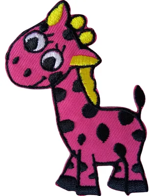 Giraffen-Patch zum Aufbügeln, 5,4 x 7,5 cm, 1 Stück