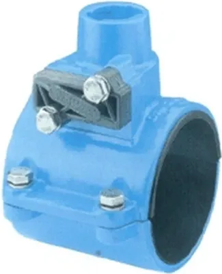 Produktbild von Hawle Austria ZAK 46, Haku-Sperrschelle, für PE/PVC-Rohr 140 mm, hor./vert. Anbohrung, max. 35 mm, 1 Stk.