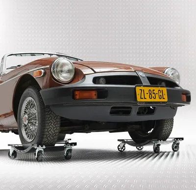 Produktbild von Rangierhilfen 2er Set für Autos, Wohnmobile, Oldtimer, je 450 kg, Reifenbreite bis 360 mm, 360° drehbar