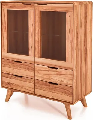 Produktbild von Anrichte Gerg aus Kernbuche massiv 90x40x108 cm mit 2 Türen und 4 Schubladen