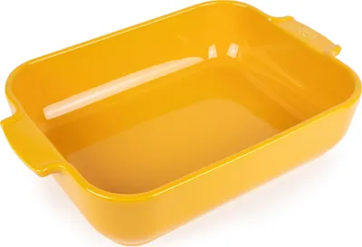 Produktbild von Peugeot rechteckige Auflaufform Appolia Ofenform Keramik Safrangelb 40 cm 61425