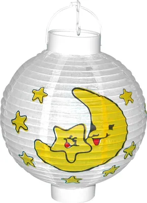 Produktbild von Laterne 20 cm Mond und Sterne, batteriebetrieben