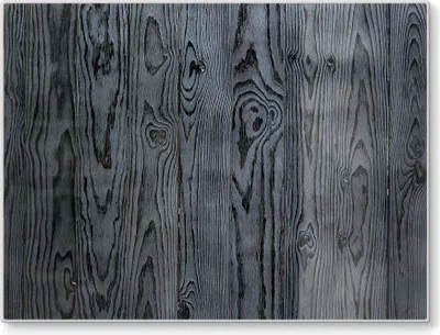 Produktbild von DEQORI Schneidebrett Glas 40x30 cm 'Kieferholzmaserung' Schneideplatte groß