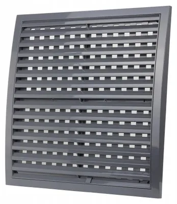 Produktbild von Dalap Lüftungsgitter PVC verschließbar grau 150x150 mm